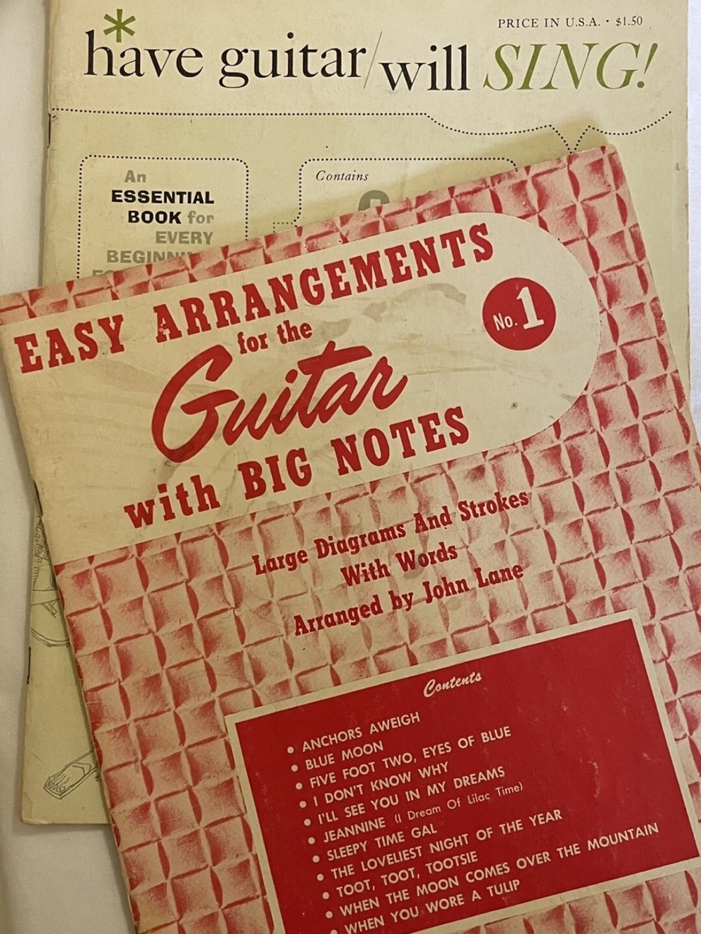 2 Vintage Guitar Learning Songs & Sheet Music.